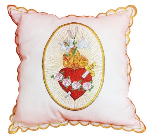 CUSCINO FIORI SACRO CUORE