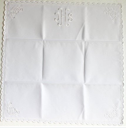 CORPORALE IHS RICAMO BIANCO