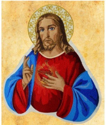 CUORE DI GESU' - 34 x 40 cm.