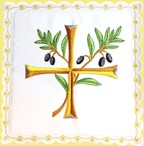 PALLA CROCE E ULIVO - Misure: 19 x 19cm