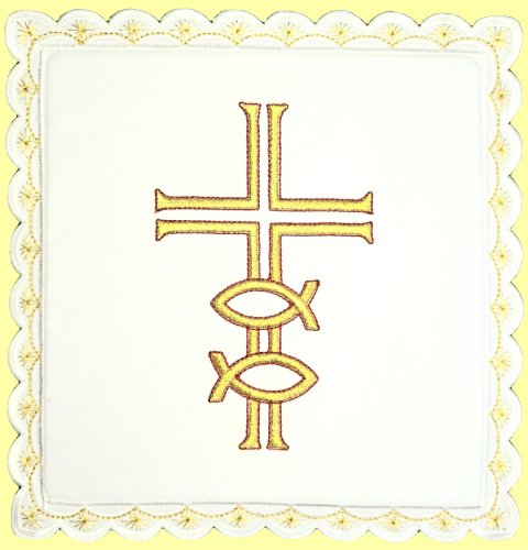 PALLA PESCI E CROCE - Misure: 19 x 19,5 cm.