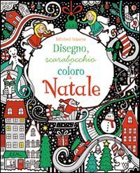 Disegno, scarabocchio e coloro a Natale