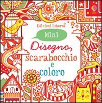 Disegno, scarabocchio e coloro. Mini. Rosso