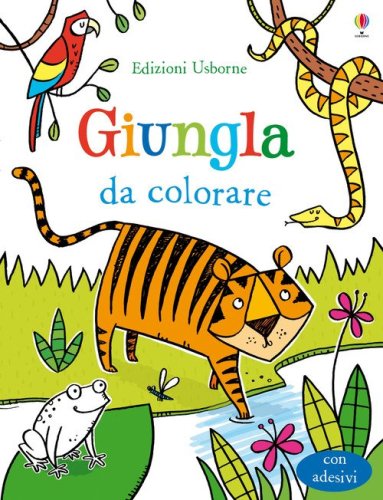 Giungla da colorare. Con adesivi