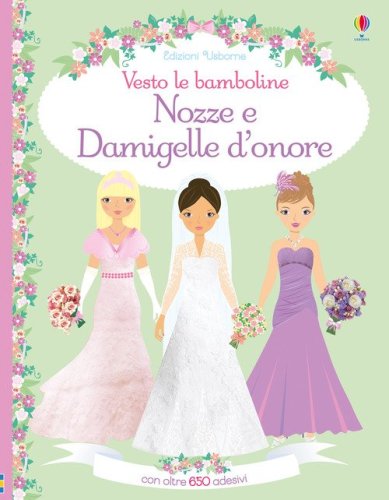 Nozze e damigelle d'onore. Con adesivi