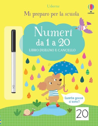 Numeri da 1 a 20. Libro disegno e cancello