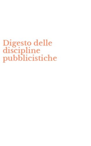 Digesto delle discipline pubblicistiche