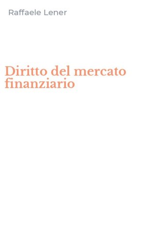 Diritto del mercato finanziario