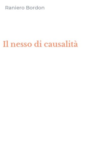 Il nesso di causalit&agrave;