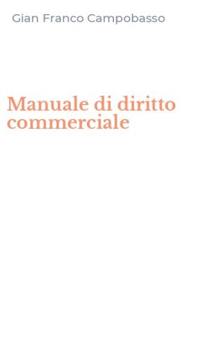 Manuale di diritto commerciale