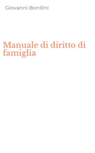 Manuale di diritto di famiglia