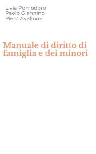 Manuale di diritto di famiglia e dei minori