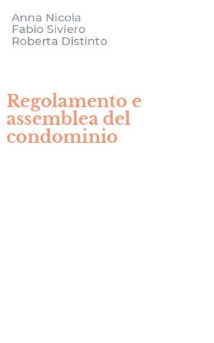 Regolamento e assemblea del condominio