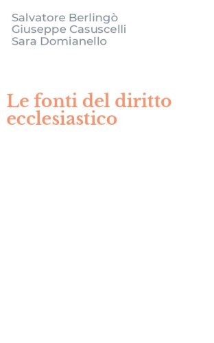 Le fonti del diritto ecclesiastico