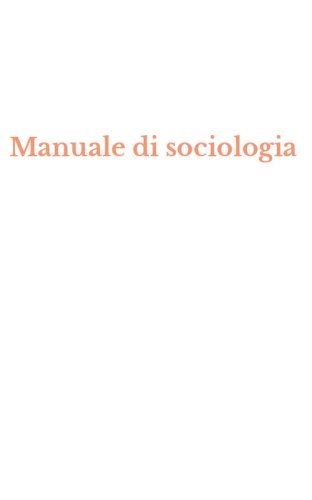 Manuale di sociologia