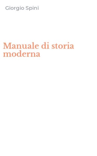 Manuale di storia moderna