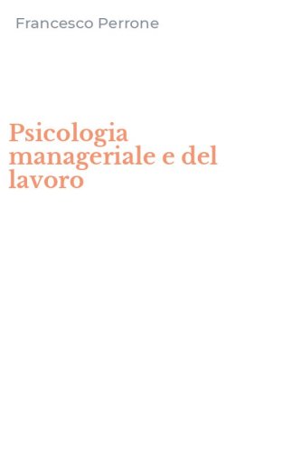 Psicologia manageriale e del lavoro