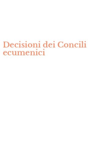 Decisioni dei Concili ecumenici
