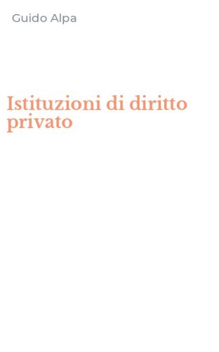 Istituzioni di diritto privato