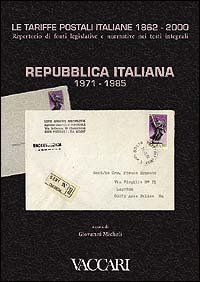 Le tariffe postali italiane 1862-2000