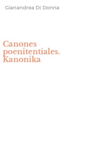 Canones poenitentiales. Kanonika