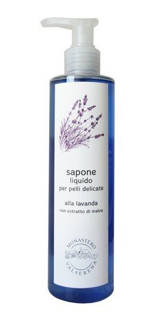 SAPONE LIQUIDO LAVANDA 250 ML - Sapone liquido per pelli delicate con estratto di malva al profumo di lavanda