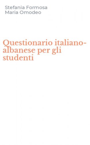 Questionario italiano-albanese per gli studenti