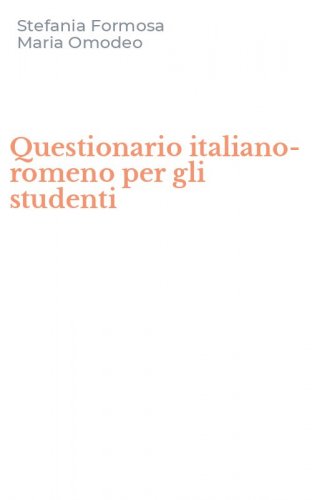 Questionario italiano-romeno per gli studenti