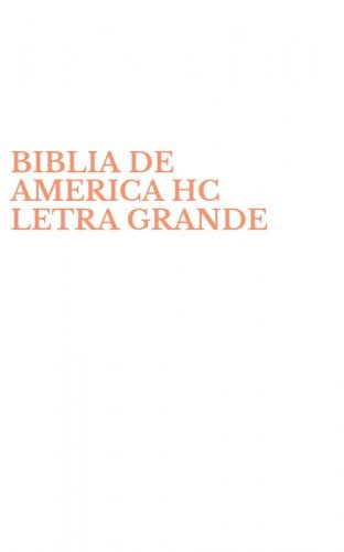 BIBLIA DE AMERICA HC LETRA GRANDE