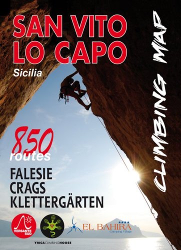 San Vito Lo Capo climbing map. 850 vie. Ediz. italiana, inglese e tedesca