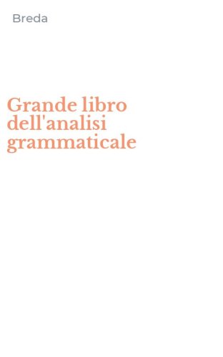 Grande libro dell'analisi grammaticale