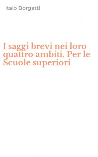 I saggi brevi nei loro quattro ambiti. Per le Scuole superiori