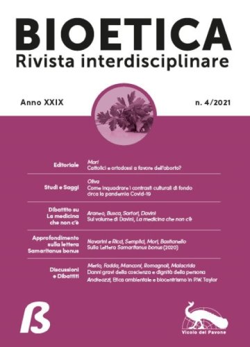 Bioetica. Rivista interdisciplinare