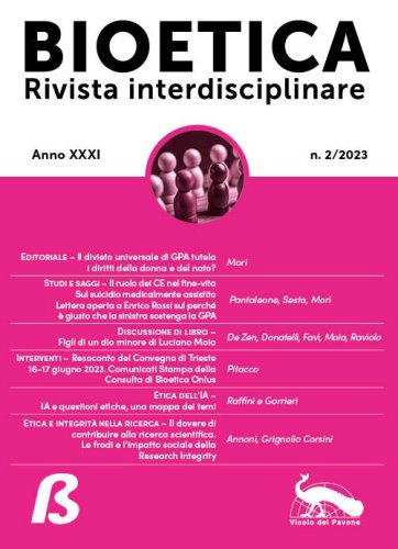 Bioetica. Rivista interdisciplinare