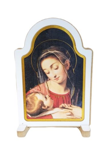 MADONNA PROVVIDENZA QUADRETTO LEGNO - Misure: 10x7 cm
