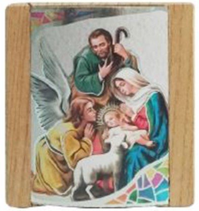 QUADRETTO SACRA FAMIGLIA - 8x9 cm