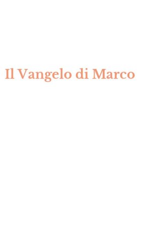 Il Vangelo di Marco