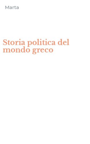 Storia politica del mondo greco