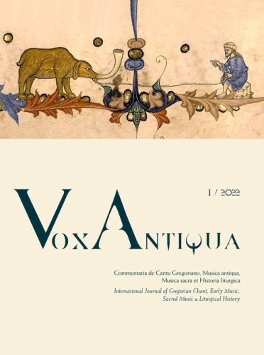 Vox antiqua. Commentaria de cantu gregoriano, musica antiqua, musica sacra et historia liturgica