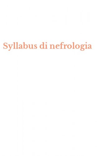 Syllabus di nefrologia