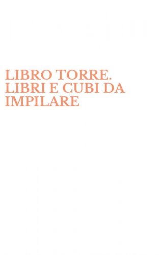 LIBRO TORRE. LIBRI E CUBI DA IMPILARE