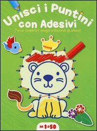 Unisci i puntini. Copertina verde (1-50). Con adesivi