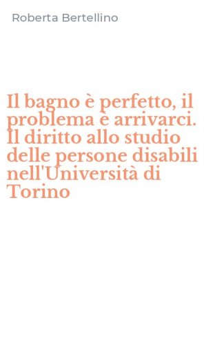 Il bagno &egrave; perfetto, il problema &egrave; arrivarci. Il diritto allo studio delle persone disabili nell'Universit&agrave; di Torino