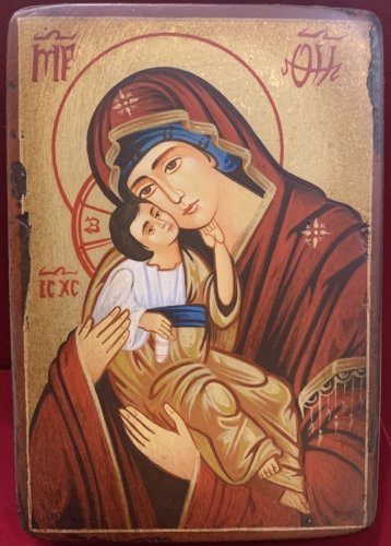 MADONNA CON BAMBINO 18X22 CM