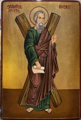 SAN ANDREA 22X32 CM - ICONA DIPINTA A MANO